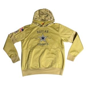 Dallas Cowboys Hoodie Men’s S Salute To Service 2018 NFL Camo